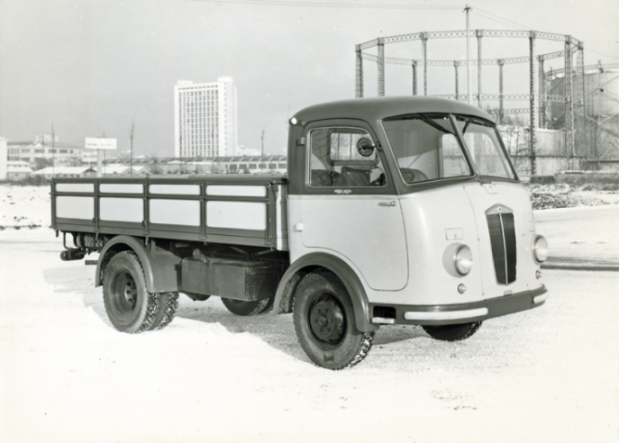 Der Beta Typ Z war der leichteste Lancia-LKW (4 Tonnen), von dem zwischen 1950 und 1961 7.734 Stück hergestellt wurden. © IXO Collections SAS - Tous droits réservés. Crédits photo © Lancia D.R.