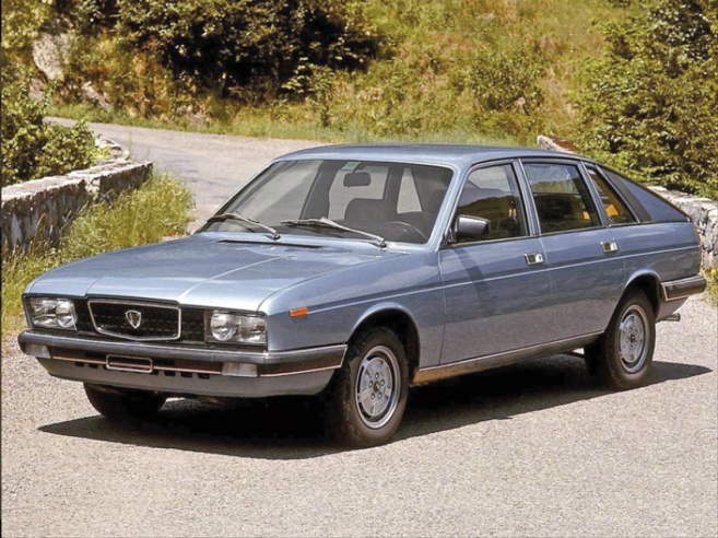 La carrosserie de la berline Gamma possède un coefficient de traînée aérodynamique de 0,37 tout à fait remarquable pour l’époque. © IXO Collections SAS - Tous droits réservés. Crédits photo © Lancia D.R.