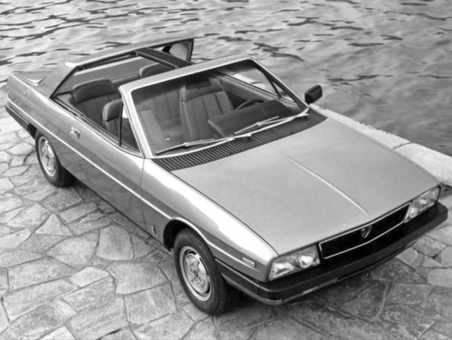 Au Salon de Genève de 1978, le carrossier Pininfarina a présenté un prototype Spider découvrable de type "T-roof". © IXO Collections SAS - Tous droits réservés. Crédits photo © Lancia D.R.