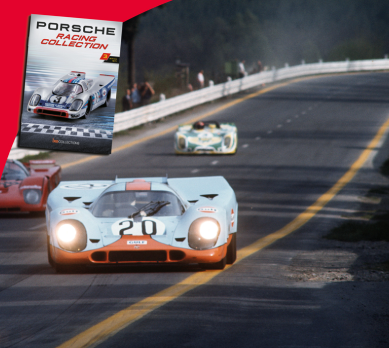 Porsche Racing archive box, 1978 Volkswagen T2 Rally Safari, 1980 Porsche 911 SC GR4 Service Car Monte-Carlo, Porsche-Gulf transporter truck, and much more!Add these legendary models to your collection!