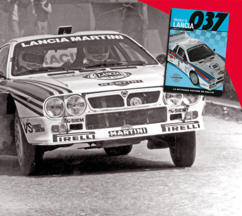 Caja de tornillos de coleccionista, placa metálica «Lancia 037», figuritas de mecánicos, ¡y mucho más!¡No se pierda esta edición única!