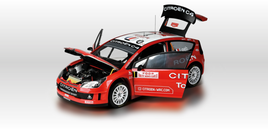 La Citroën C4 WRC, reine des spéciales, à assembler pièce par pièce