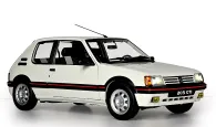 Redescubre la elegancia del Peugeot 205 GTI en su decoración blanca